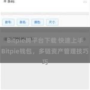 Bitpie跨平台下载 快速上手Bitpie钱包，多链资产管理技巧