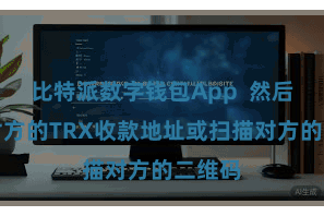 比特派数字钱包App  然后输入对方的TRX收款地址或扫描对方的二维码