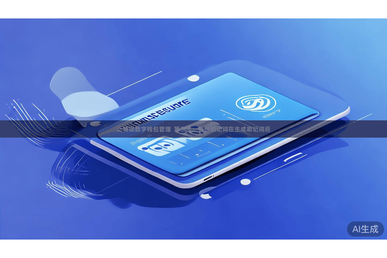 比特派数字钱包管理  第三步：备份助记词在生成助记词后